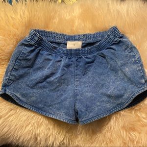 American Apparel Denim Shortie Shorts